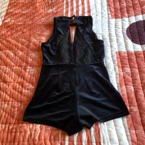 Velvet romper/singlet/onesie